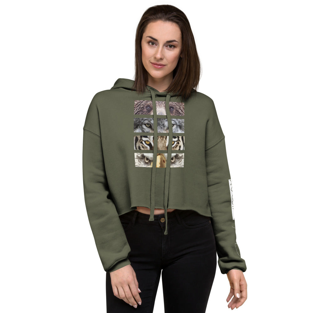 Being Watched Crop Hoodie